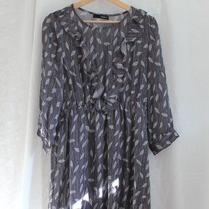NWOT leaf midi dress